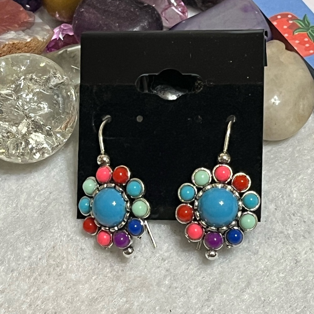 Colorful Southwestern Floral Earrings